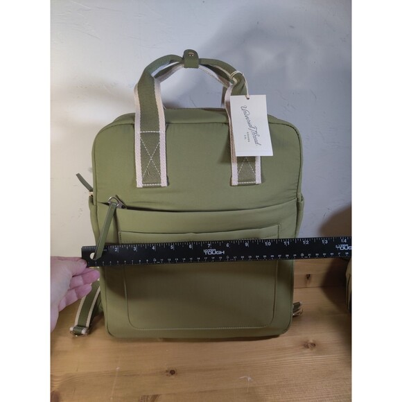 NWT Backpack Tote Universal Threads Olive Green Fabric Retail $35! - Picture 8 of 12
